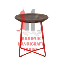 Industrial Red Hocker